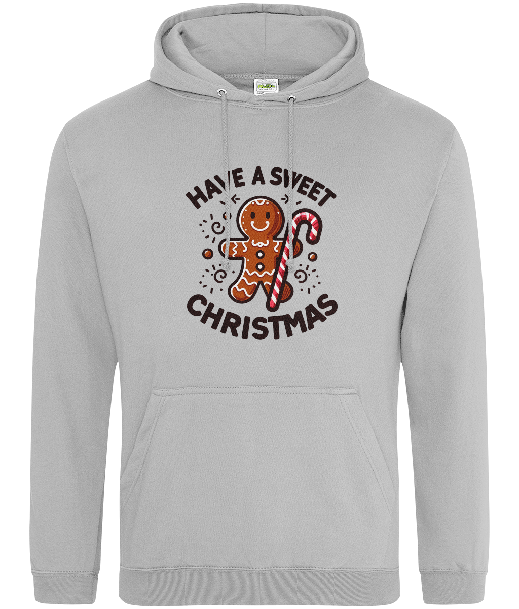 Cosy Sweet Christmas: Gingerbread Man Hoodie with Candy Cane