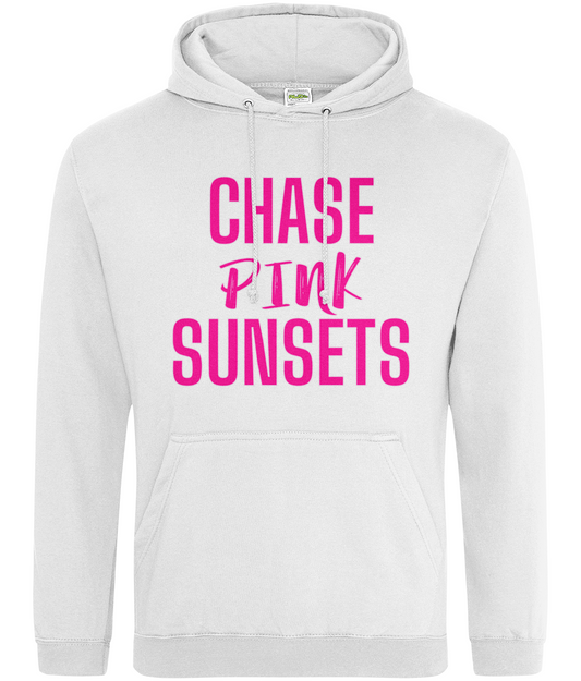 Chasing Pink Sunsets Hoodie, Available in 8 eye catching Colours