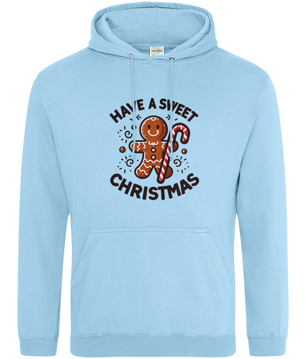 Cosy Sweet Christmas: Gingerbread Man Hoodie with Candy Cane