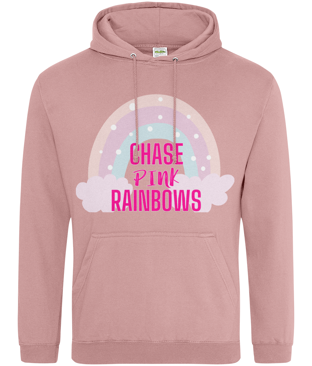 Chase Pink Rainbows Hoodie - Embrace Positivity in Vibrant Pink Hues