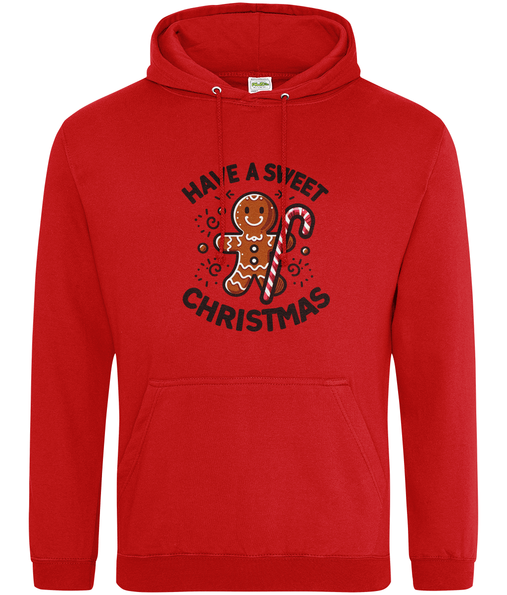 Cosy Sweet Christmas: Gingerbread Man Hoodie with Candy Cane