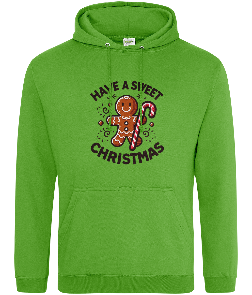 Cosy Sweet Christmas: Gingerbread Man Hoodie with Candy Cane