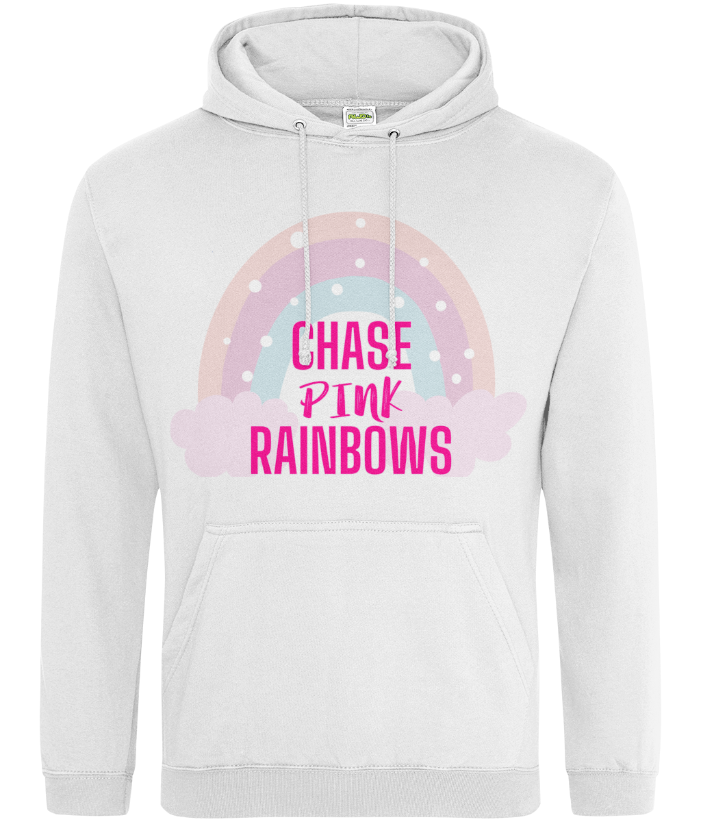 Chase Pink Rainbows Hoodie - Embrace Positivity in Vibrant Pink Hues