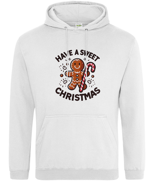 Cosy Sweet Christmas: Gingerbread Man Hoodie with Candy Cane