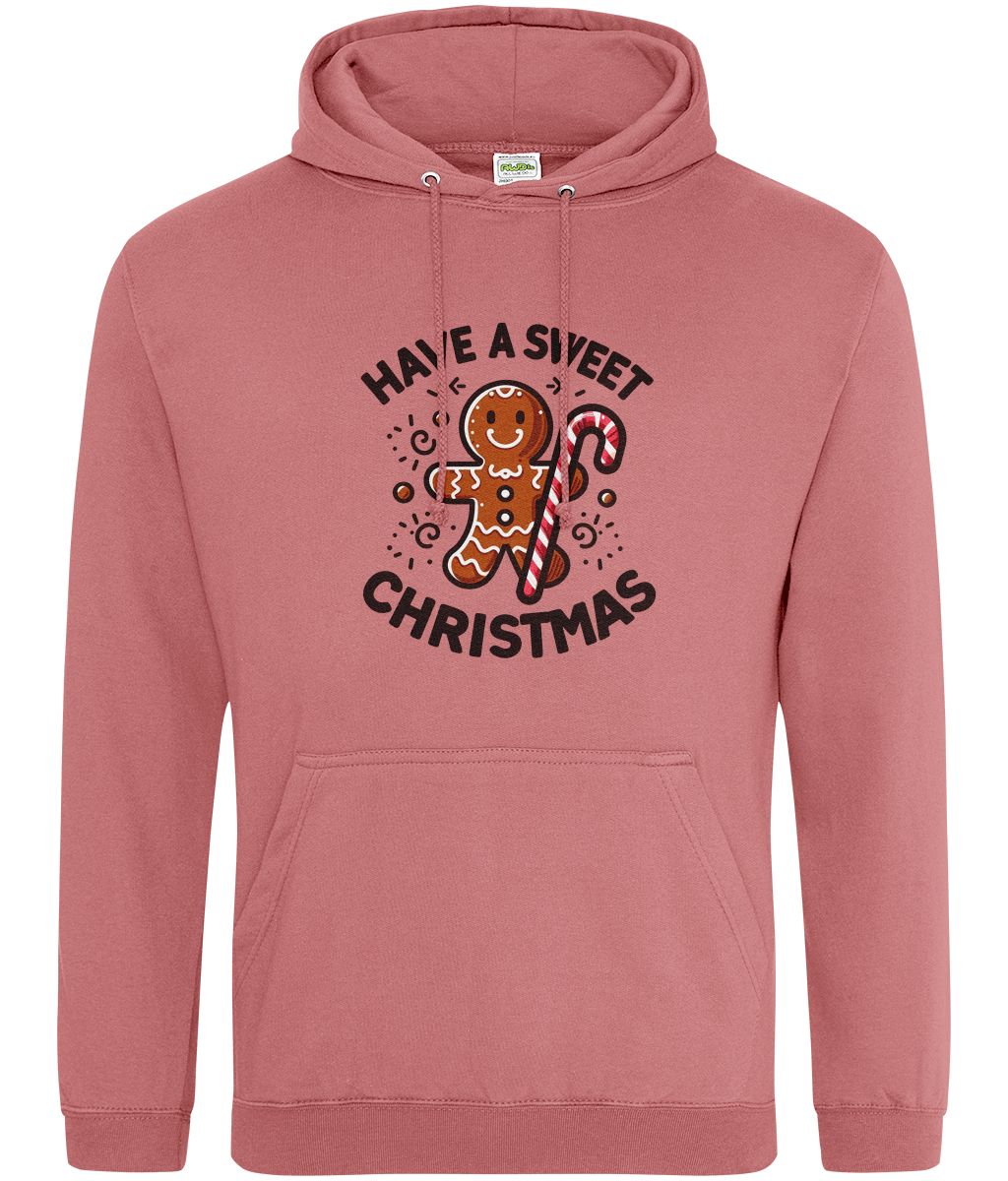 Cosy Sweet Christmas: Gingerbread Man Hoodie with Candy Cane