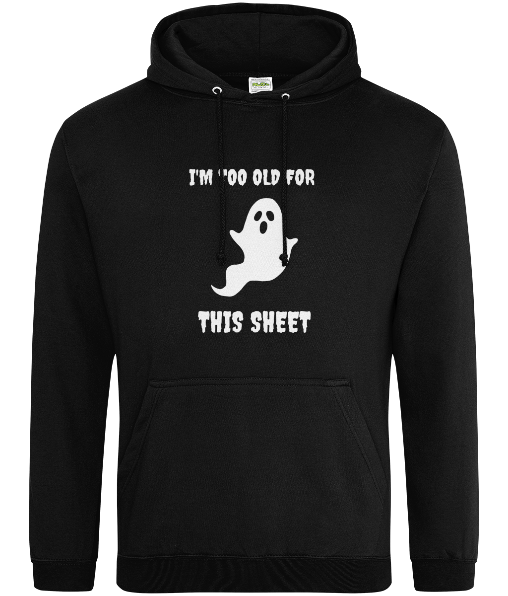 Novelty Ghost Halloween Hoodie - Too Old