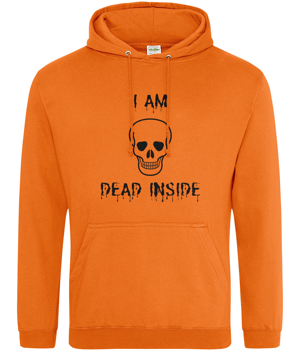 Novelty Halloween Skull Hoodie - I am Dead Inside