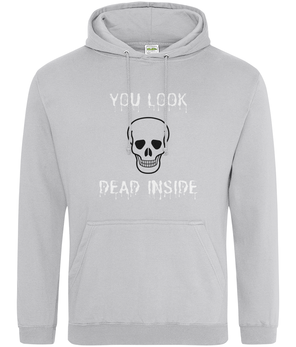 Novelty Halloween Skull Hoodie - You look Dead Inside