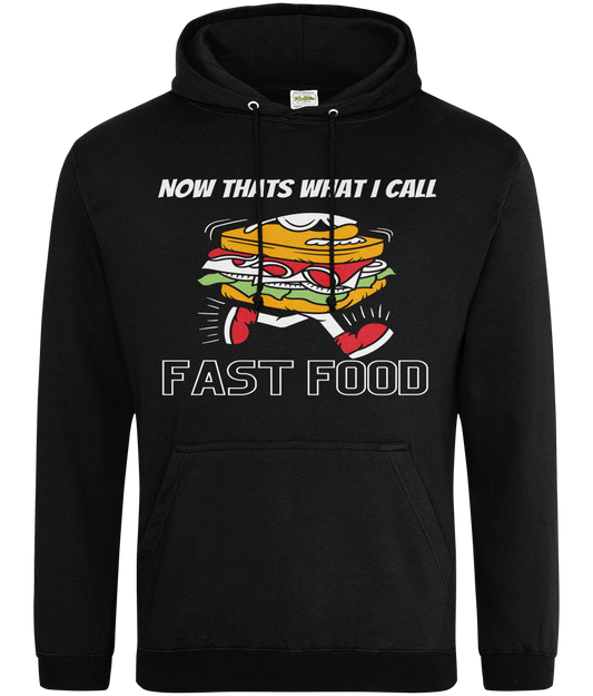 Novelty Black Foodie Hoodie - Fast Food