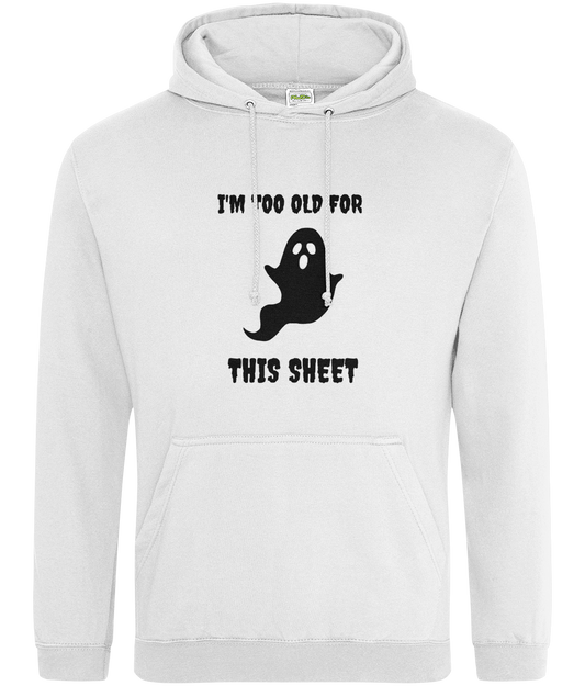 Novelty Ghost Halloween Hoodie - Too Old