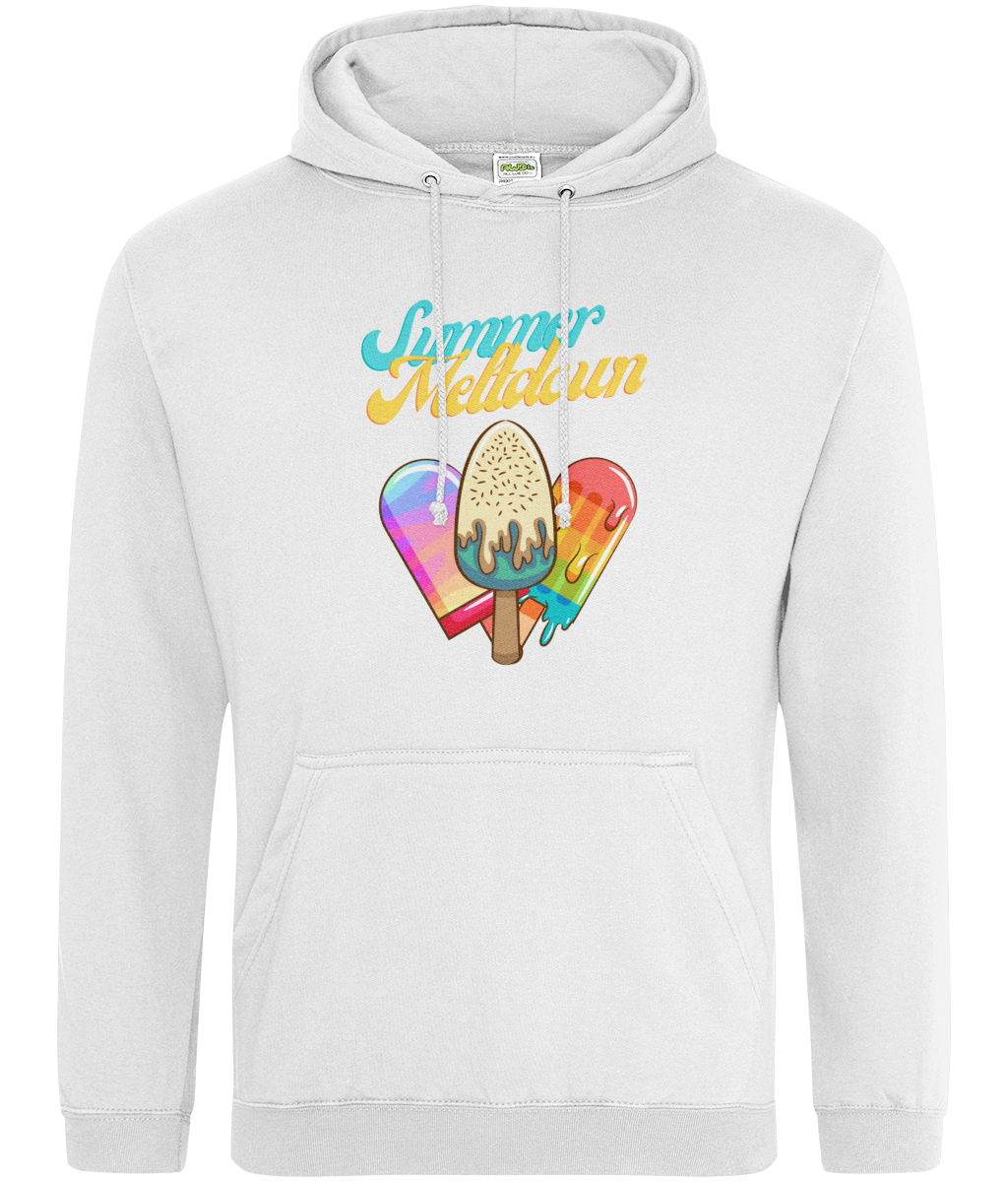 White Summer Meltdown Hoodie