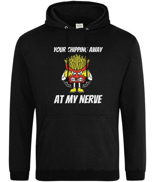 Novelty Black Foodie Hoodie - Chipping Away