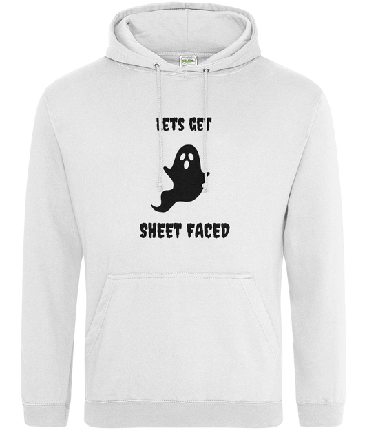 Novelty Ghost Halloween Hoodie - Sheet Faced